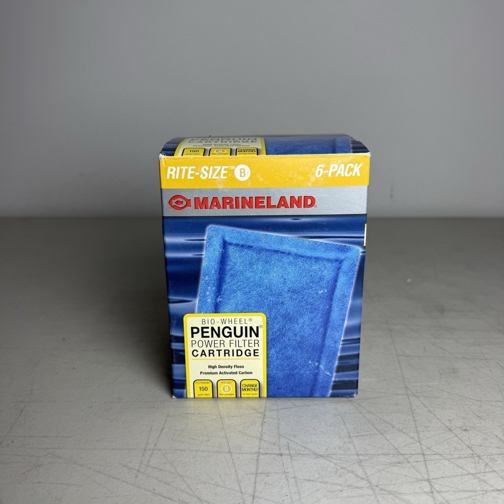 Penguin MARINELAND Filter Power Rite Size B Cartridges 125 150 5 pack